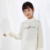 타미힐피거 목 넥 스웨터 원피스 (T42B7RDR680GT1Z00)