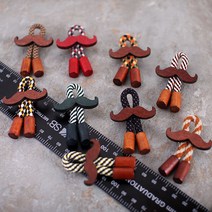 [아재리노] DW-줄콧수염 뱃지 배지 넥타이핀 브로치 패치 와펜 행거치프