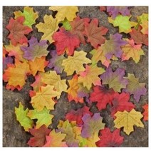 인공낙엽 50pcs 웨딩 장식 선물 포장 하트 diy 파티, I type BL07491