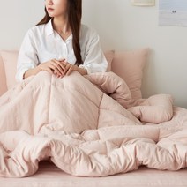 사계절 먼지없는 항균 간절기 침구 마들렌 워싱 차렵 이불