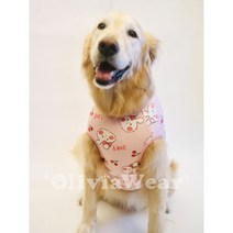 대형견 잠옷 3xl 4xl 5xl 강아지 잠옷, 5XL-가슴둘레 84 기장 65 (올리), K