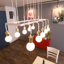 팬던트비츠온 10등 6793-10 화이트+골드, 단품