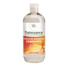 나떼쌍스 맛사지 오일 500 ml Natessance Huile De Massage Camphree, 1팩