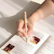 슬림우드 펜 청현재이 캘리그라피 말씀볼펜 청년부 심방선물 쓰기성경 성경쓰기펜, 슬림우드볼펜_믿음소망사랑
