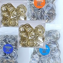 신형 골드 실버 카드링 고리 모음 25mm 30mm 35mm 40mm, 30mm골드카드링(50개입)