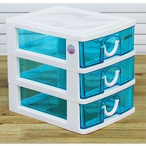 서랍장3단(핑크) 해피