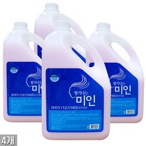 향기나는미인 대용량 바디워시 4000ml(핑크) x 4개, 1box