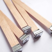 캔들심지 양초 나무 세트 10 조각 Sustainer 탭과 나무 Wicks DIY 촛불에 대 한 자연 심지 코어 공예 만들, 04 9 x 50mm
