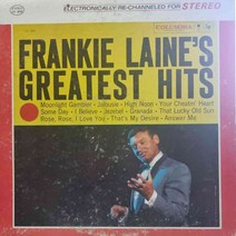 4657.LP음반.(COLUMBIA(FRANKIE LAINE (GREATEST HITS).가요 중고 팝 클래식 라이센스(LP음반)