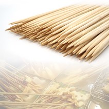 에코프랜드 대나무꼬지 40cm 100개 캠핑꼬치요리 마시멜로꼬치, 1팩, 100개입