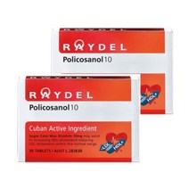 RAYDEL POLICOSANOL 10 레이델 쿠바산 사탕수수 폴리코사놀 10mg 30정 2팩