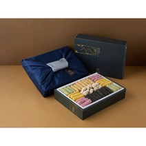 착한한과 고급 3단 한과 전통방식 수제 찹쌀 콩 깨 쑥 유과 달지 않고 맛있는 유과 한과 설 명절 부모님 가족 지인 선물 전통과자, 고급3단+보자기포장