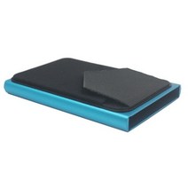 탄력 있는 슬림 알루미늄 지갑 백 파우치 ID 신용 카드 홀더 미니 RFID 자동 팝업 은행 케이스