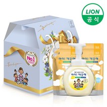 라이온 아이깨끗해 핸드워시 선물세트 250ml용기+200ml리필 4개 중지함 1박스 순