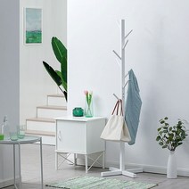 옷걸이행거 루킨스 렌더 500 원목 크로스 행거, 화이트