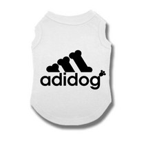 강아지 옷 나시 원피스 패딩 가을 티셔츠 겨울 조끼 후리스 신발 pet dog vest summer cool dog clothes cute for 통기성 t-셔츠 dog for, XL, 하얀색