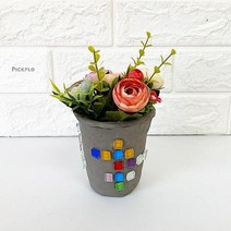 천연 데코점토 타일 다용도 꽂이 만들기 키트 초등저 방과후학습 미술준비물 DIY, 1인용