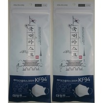 황사 미세먼지 국대마스크 대형 KF94, 5개입, 24개, 흰색