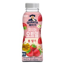 칠성 쉐이크 아침 식사 대용 퀘이커 마시는 오트밀 오트 & 봄딸기 건강식 간편식 식단조절 선식 50G 20개, 10세트