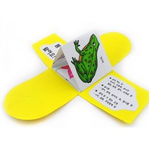 봄꽃 개구리 학습 수업 재료 입체 아트북 책만들기 5인 미니북 만들기놀이 diy 교과활동, 핑크 꽃