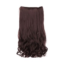 뿌이뿌이가발 헤어피스 붙임머리 부분가발 1P 웨이브, 60cm, 초크