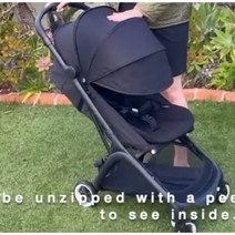 부가부 버터플라이 1초접이식 유모차 블랙 미국무료배송