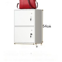 사물함 미니 사무실 개인 락카장 관물대 사무실옷장 캐비닛 락커 미용실 캐비넷 케비넷 철재 철제, 이층, 화이트 라지 도어 잠금 장치