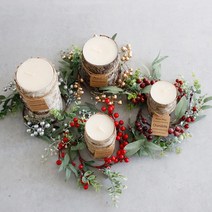 캔들링 리스 유카리 베리열매 장식 (4colors), 레드