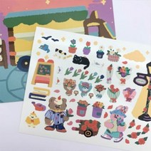 젤리크루 치치랜드_사랑의 꽃가게 스티커, 단품