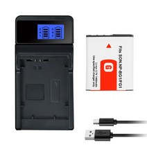 배터리호환 소니 사이버 샷 DSCW100 DSCWX1 DSCH50 DSCH55 DSCH3 DSCH7 DSCH9 H10 H20 용 NPBG1 1400mAh NP BG1 FG1, 05 1Charger 1Battery, 1Charger 1Battery, 1개