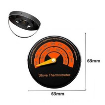 난로무동력팬 무동력 캠핑 에코팬 12 블레이드 벽걸이 형 열 전원 스토브 팬 장착 양방향 벽난로 팬 ecofan 클램프로 효율적인 열 분배, 온도계