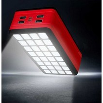 대용량 보조 배터리 캠핑 조명 등 LED 랜턴 배터리, 블랙 (50000mAh + 소형 백라이트 모델)