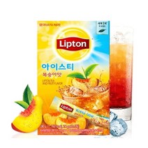 [립톤] 립톤 아이스티 믹스 복숭아맛 홍차 40스틱 (20+20), 1개, 14g