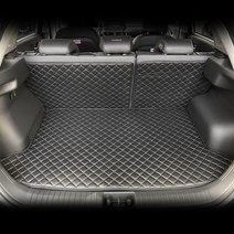 아이빌 현대 코나 신형퀼팅 4D 자동차 트렁크매트   2열등받이 풀세트, 우퍼없음, 블랙 골드