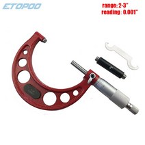 마이크로미터 카바이드 팁이 있는 정밀 외부 산업용 측정 4 개 세트, 23인치, 3.2-3in