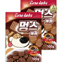 라이브잇 제로랩스 강아지용 시리얼 멍스 100g, 캐롭 맛, 10개