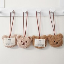 홀리지 스몰곰 뽀글곰돌이 가방택 이름표 네임택