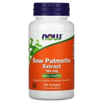 Now Foods 쏘팔메토 추출물 160mg 소프트젤 120정