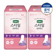 디펜드 스타일 라이너 여성 바이올렛향 롱 28Px2팩 /요실금
