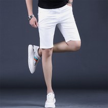 청반바지 트렌드가 츄크볼 흰색 솔리드컬러 5 점 중바지, T06-33