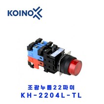 KOINO(건흥전기) LED조광누름 22파이 KH-2204L-TL DC24V R-적색