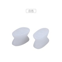 무지외반증 발가락교정 새끼발가락 발가락링 휜발 외반 모지 스플리터 분리 패드, 한 사이즈, 화이트 레이디스 M사이즈 3켤레