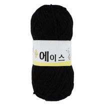 [니트박스 뜨개실] 울 에이스, 484.검정, 1개