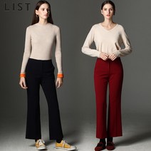 [리스트.] [리스트(LIST)] 슬림라인 미니 플레어 스판 팬츠 (택가격:188000원)