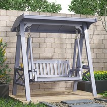 정원주택 그네 흔들 그네의자 2인 원목 나무 야외그네, 탑 없는 604WD 그네(방석 포함)