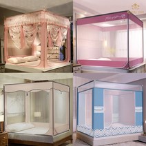 로얄다이아 사각모기장 와이드모기장 프레임모기장 침대모기장 대형모기장 3문모기장 고급모기장, 써머 프레임모기장 [핑크]