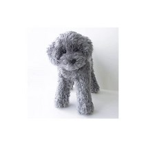 니니앤키노 토이푸들 실버 그레이 인형 33cm 자유롭게 포즈를 바꿀 수 있는 강아지 리얼 진짜 똑닮았다