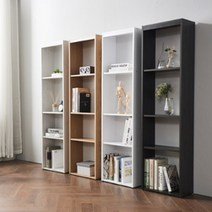 아이방책장 4단 400 틈새 책꽂이 슬림한 진열장 서재용, 화이트