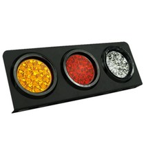 화물차 용달 중장비 LED 3구 차폭등 후진등 12V 24V 덤프 5톤구형 사이드 25인승미니버스 윙바디 메가 벤츠 현대 츄레라 차량 스카니아 전구 볼보, 24V 3구 사각 C 007