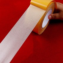 방수테이프 초강력 수도 누수방지 테이프 양면 천 베이스 의 강력한 고정 반투명 메쉬 슈퍼 트레이스리스 고점도 카펫 접착제, 폭 6cm, 10m